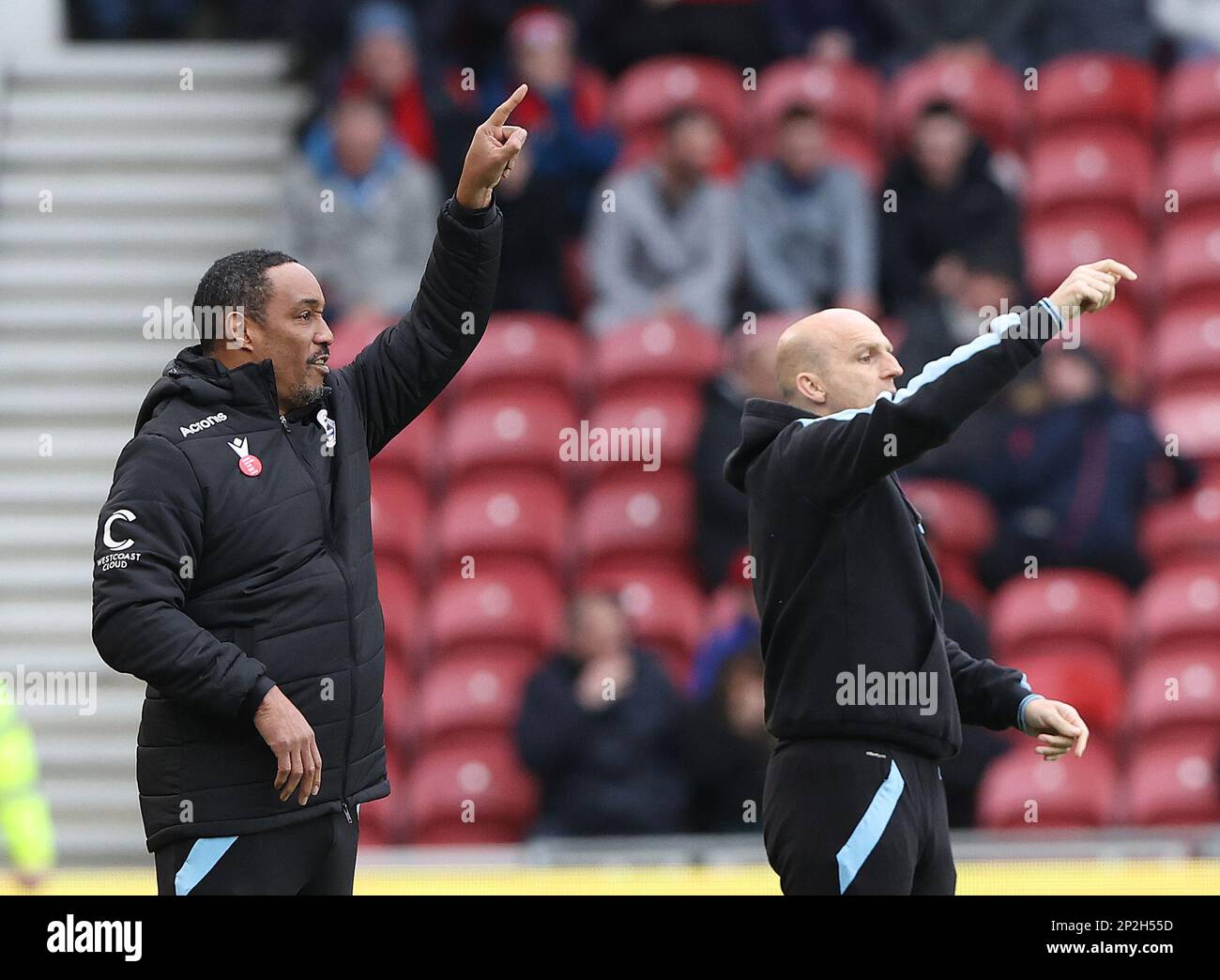 Paul Ince responsable de Reading pendant le match de championnat du ciel Bet Middlesbrough vs Reading au stade Riverside, Middlesbrough, Royaume-Uni, 4th mars 2023 (photo de Nigel Roddis/News Images) Banque D'Images