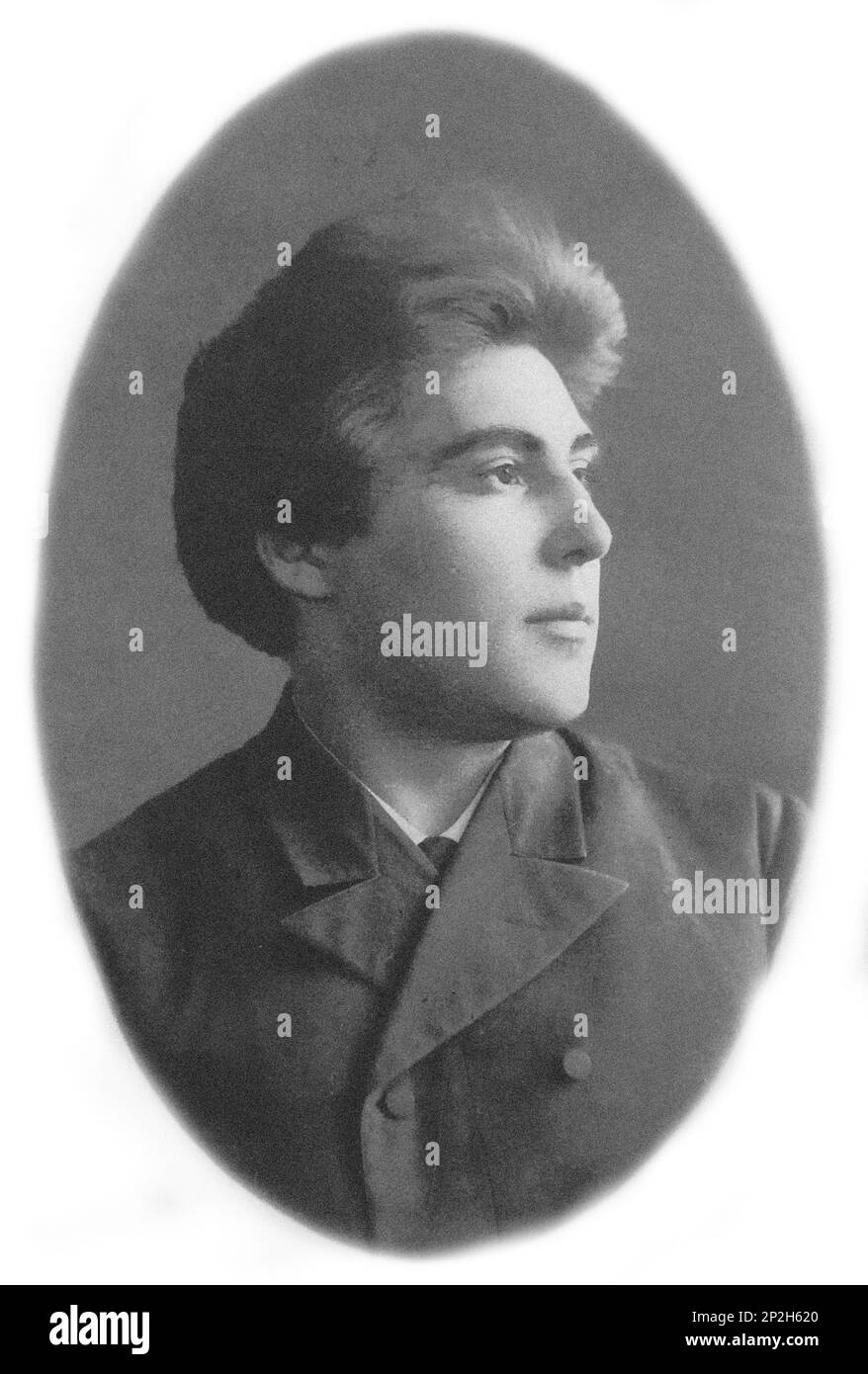 Portrait d'Alexandre Valentinovich Amfiteatrov (1862-1938). Collection privée. Banque D'Images