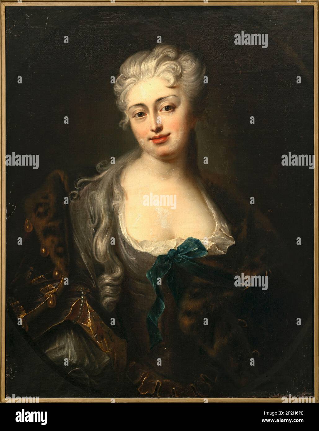 Portrait de la comtesse Maria Magdalena von Dönhoff, née Bielinska (1685-1730). Collection privée. Banque D'Images