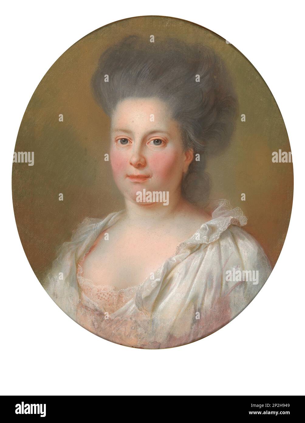 Princesse Friederike de Brandebourg-Schwedt (1736-1797), duchesse de W&#xfc;rttemberg. Collection privée. Banque D'Images
