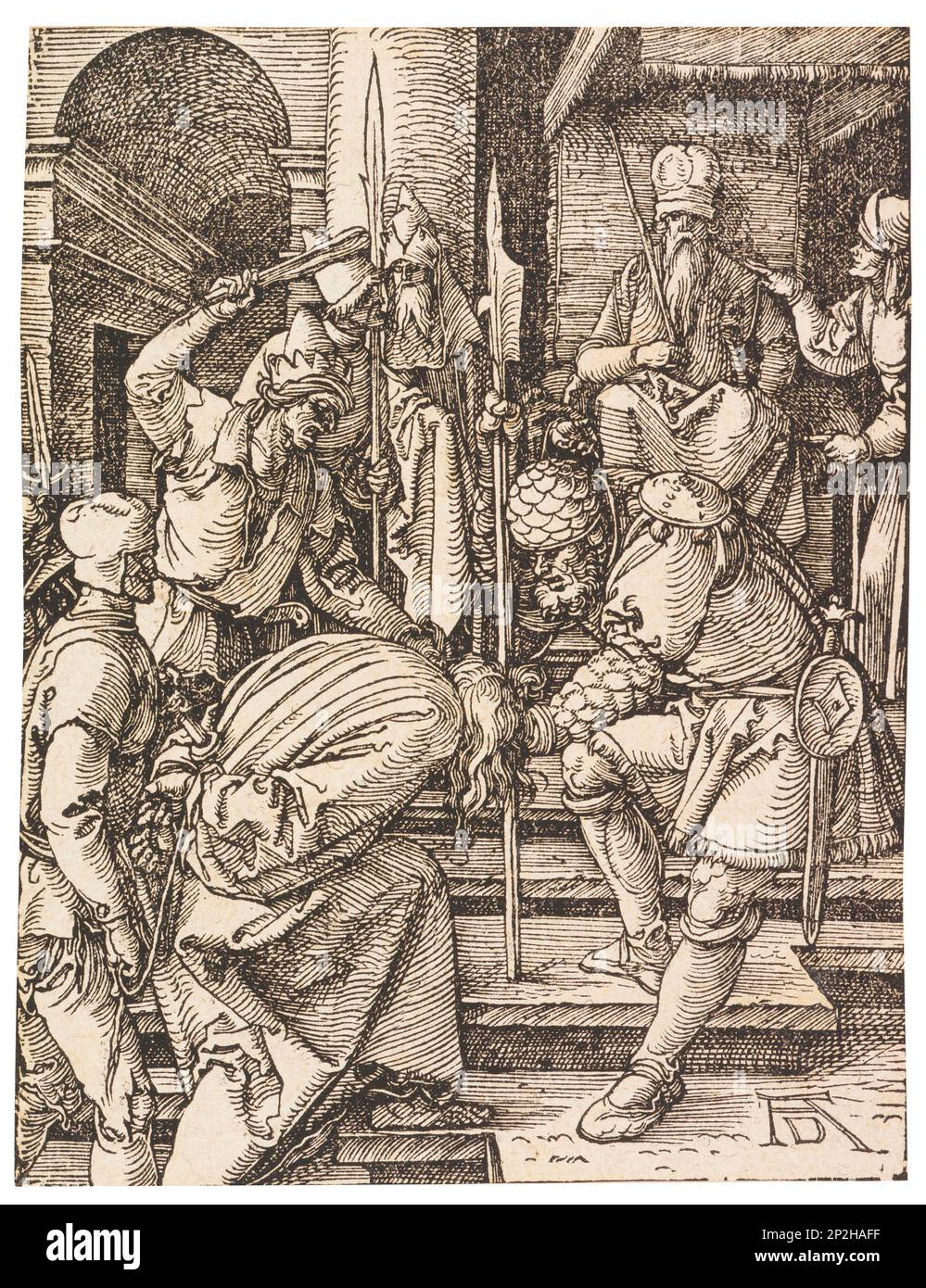 Christ avant Annas, 1508-1509. Collection privée. Banque D'Images
