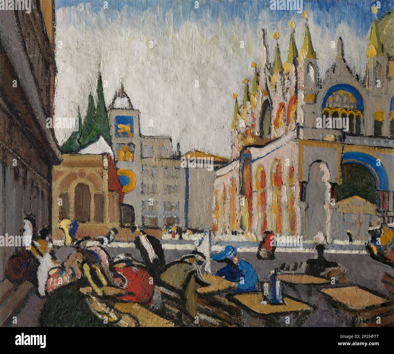 San Marco de la Piazzetta, 1913. Dans la collection du Musée royal des Beaux-Arts, Anvers. Banque D'Images