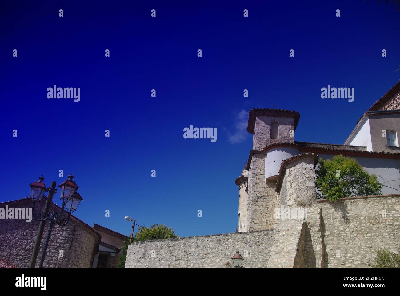 Le château de Campolattaro XIII siècle dans la province de Benevento, Campanie Banque D'Images
