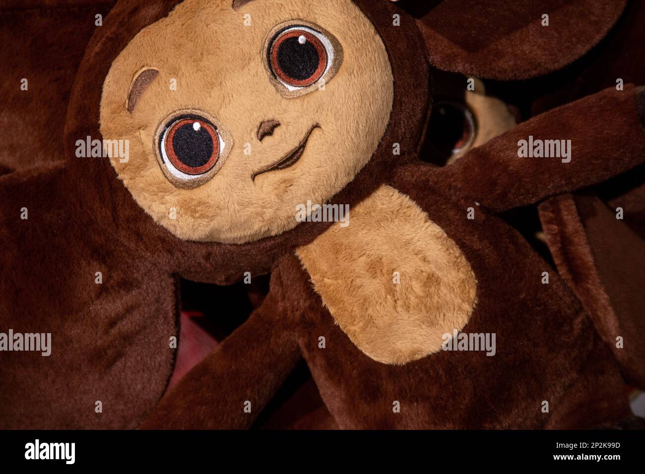 Cheburashka Sac à dos Cheburashka Peluche Sac à dos Poupée Douce Dessin  Animé Russe Big Ear Monkey Sac de poupée en peluche Film Personnage Jouets