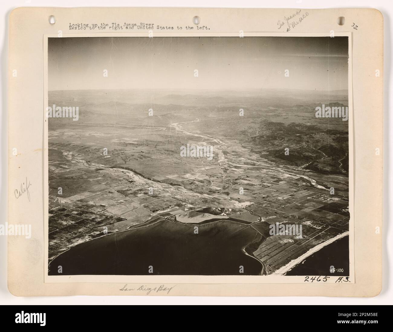 Mexique - TIA Juana, Photographie aérienne. Banque D'Images