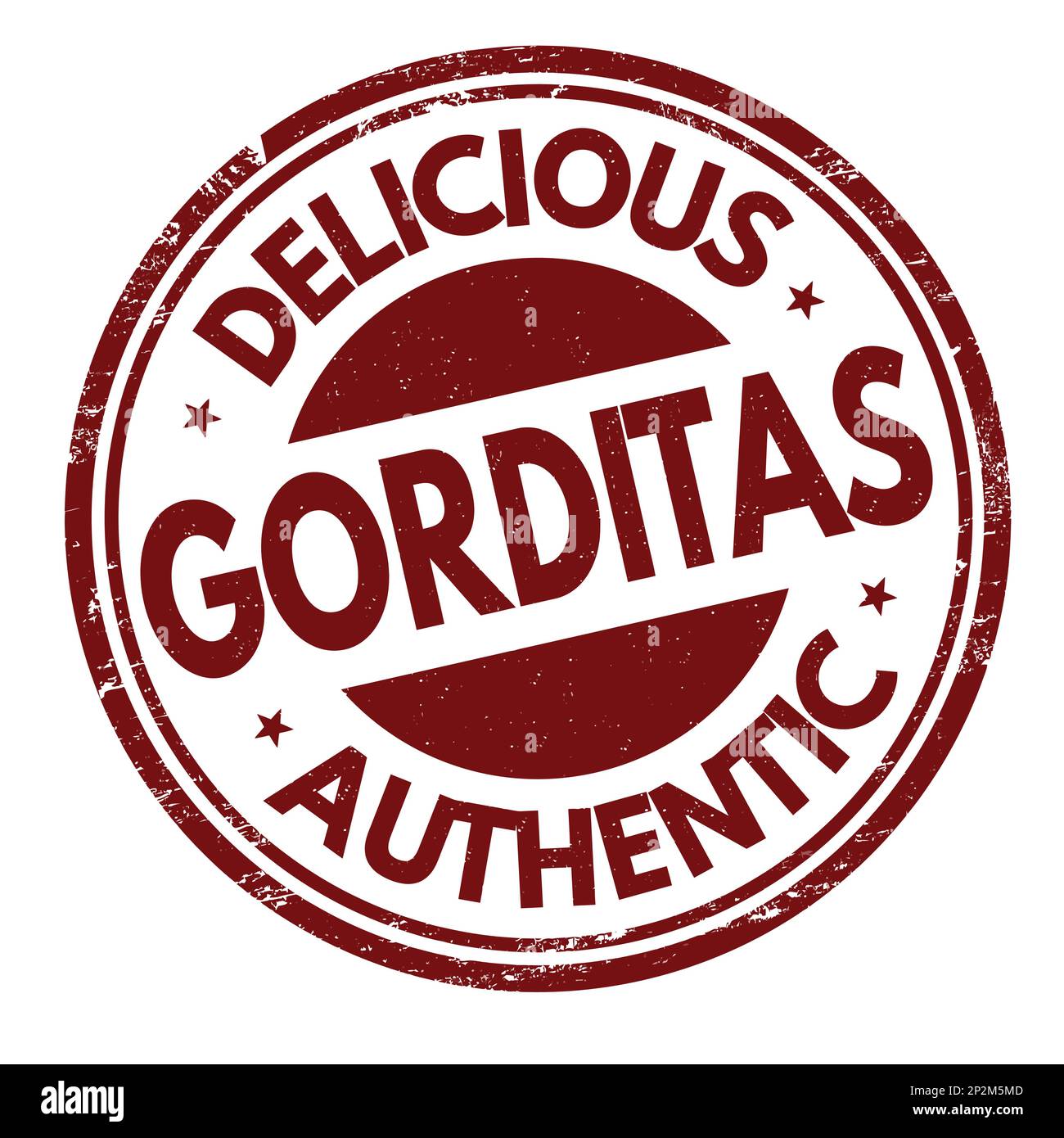 Timbre en caoutchouc gorditas grunge sur fond blanc, illustration vectorielle Illustration de Vecteur