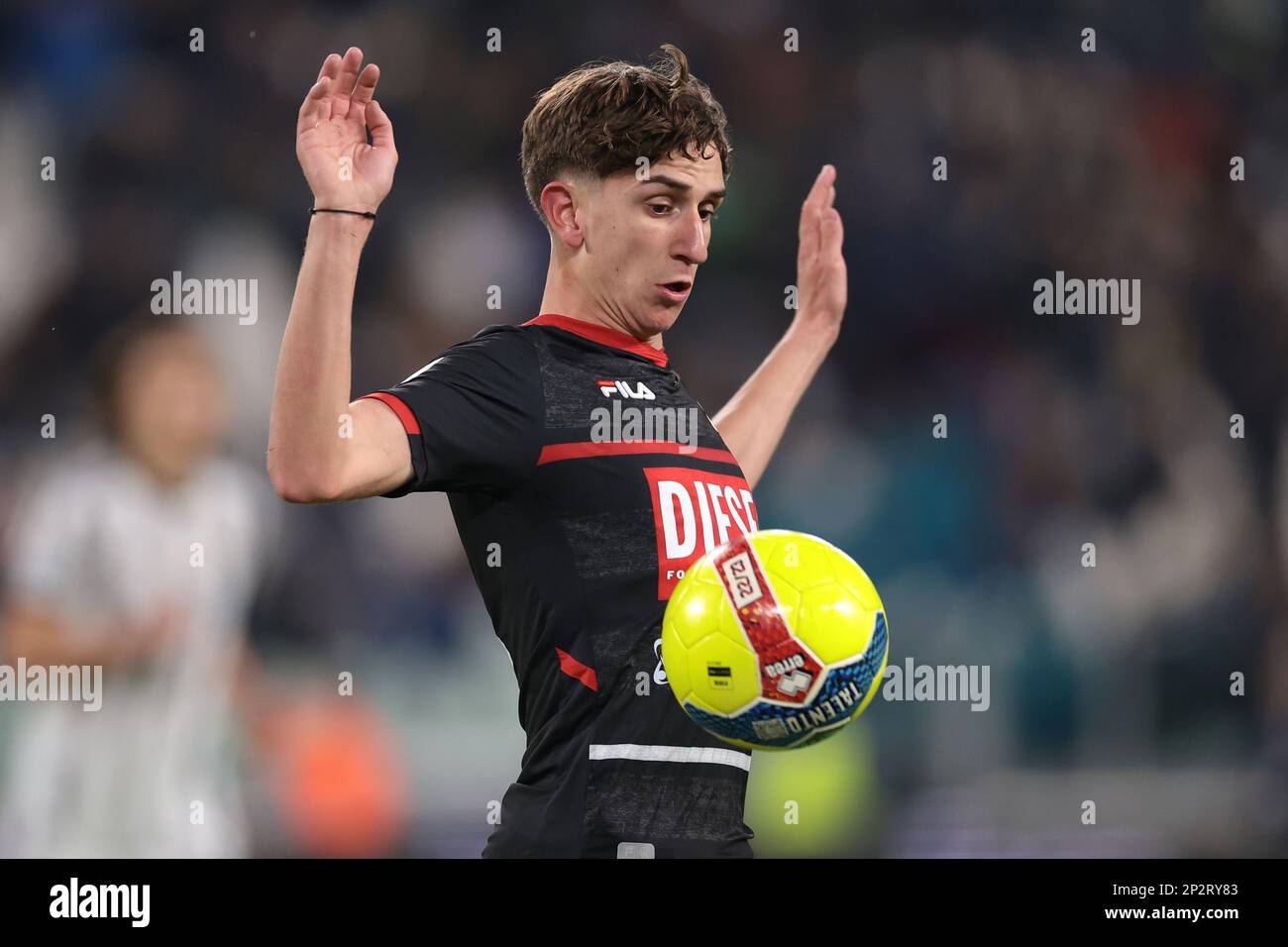 Turin, Italie, le 2nd mars 2023. Kaleb Jimenez Castillo de Vicenza pendant le match de la série C au stade Allianz, à Turin. Le crédit photo devrait se lire: Jonathan Moscrop / Sportimage Banque D'Images