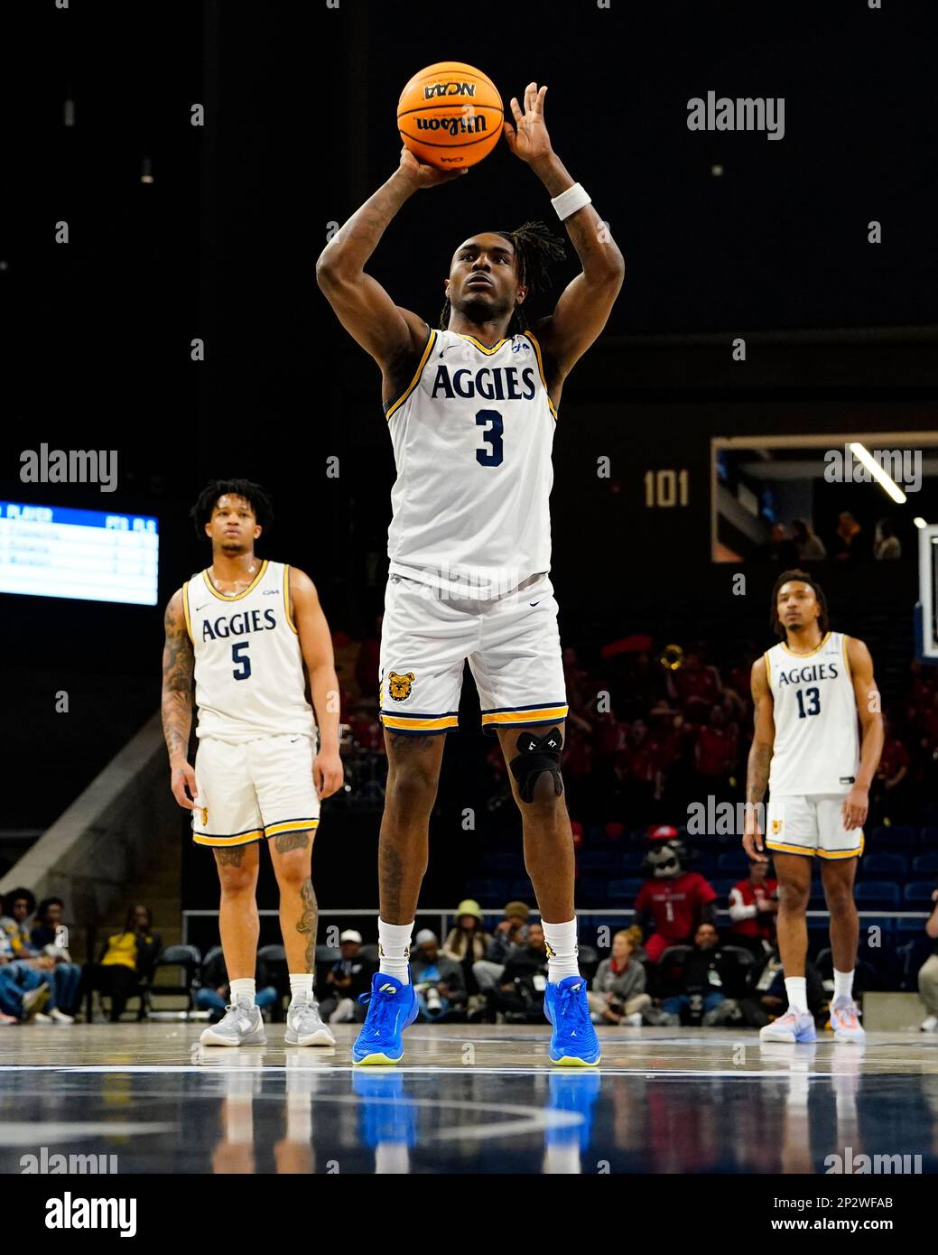 WASHINGTON, DC MARCH 04 North Carolina A&T Aggies Guard Kam Woods (3