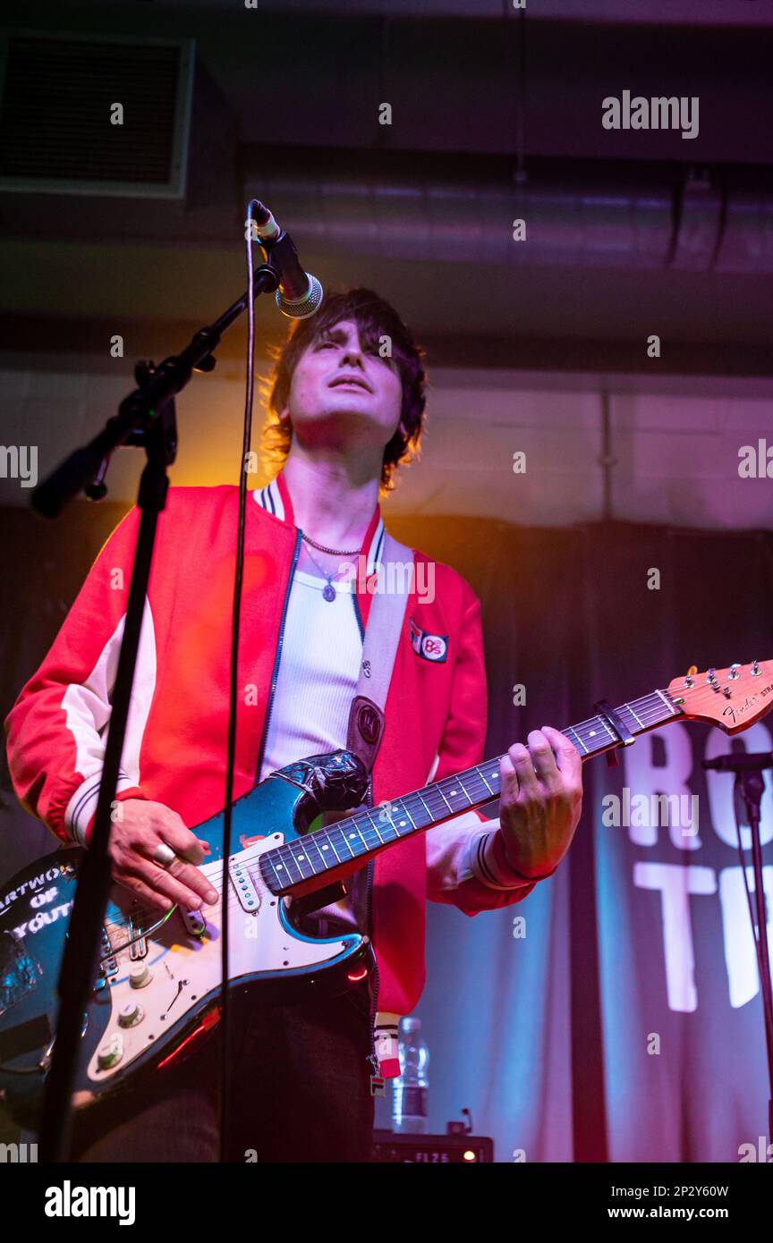 Londres, Royaume-Uni. 4th mars 2023. Trampolène titre un spectacle à Rough Trade East, Shoreditch, organisé par Gorwelion Horizons BBC et Wales Arts Council pour célébrer la semaine du pays de Galles. Cristina Massei/Alamy News Banque D'Images