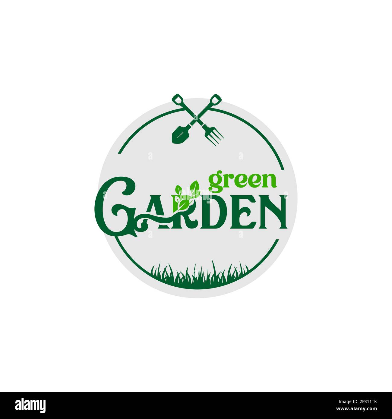 Illustration vectorielle du modèle de logo Green Garden Environment. Design de logotype d'icône d'agriculture.EPS 10 Illustration de Vecteur