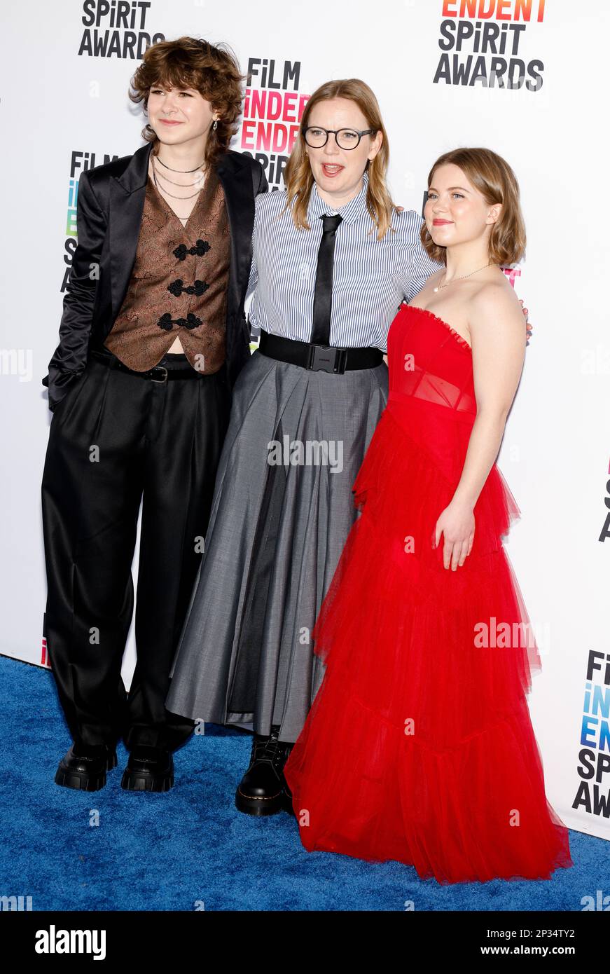 Santa Monica, Californie - 04 mars 2023: Liv McNeil, Sarah Polley et Kate Hallett assistent aux Prix de l'Esprit indépendant du film 2023 crédit: Ovidiu Hrubaru/Alamy Live News Banque D'Images