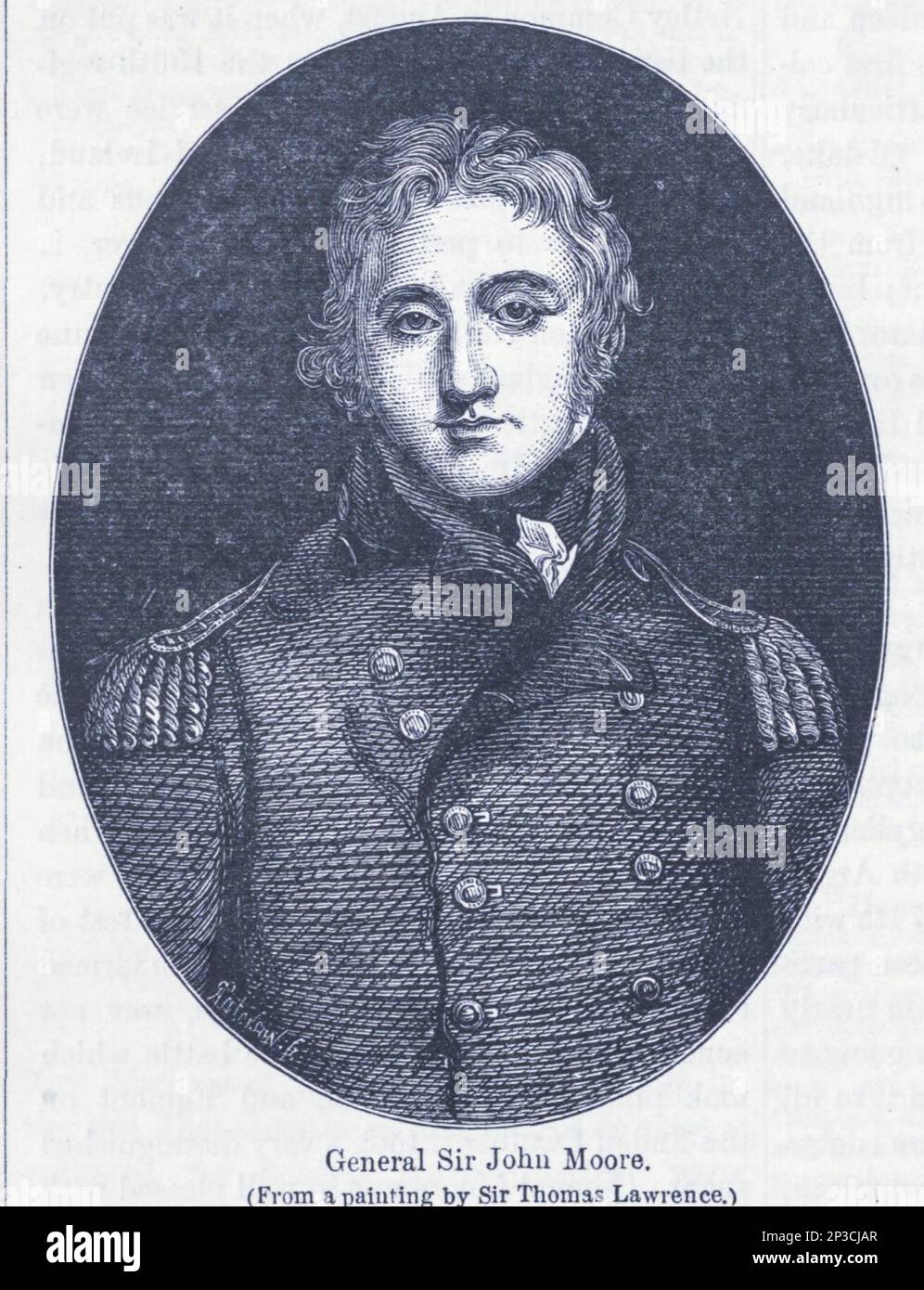 Général Sir John Moore, du livre « A history of the Scottish Highlands, Highland clans and Highland régiments » Volume 2 par MacLauchlan, Thomas, 1816-1886; Wilson, John, 1785-1854; Keltie, John Scott, sir, 1840-1927 Date de publication 1875 éditeur Edinburgh ; London : A. Fullarton Banque D'Images