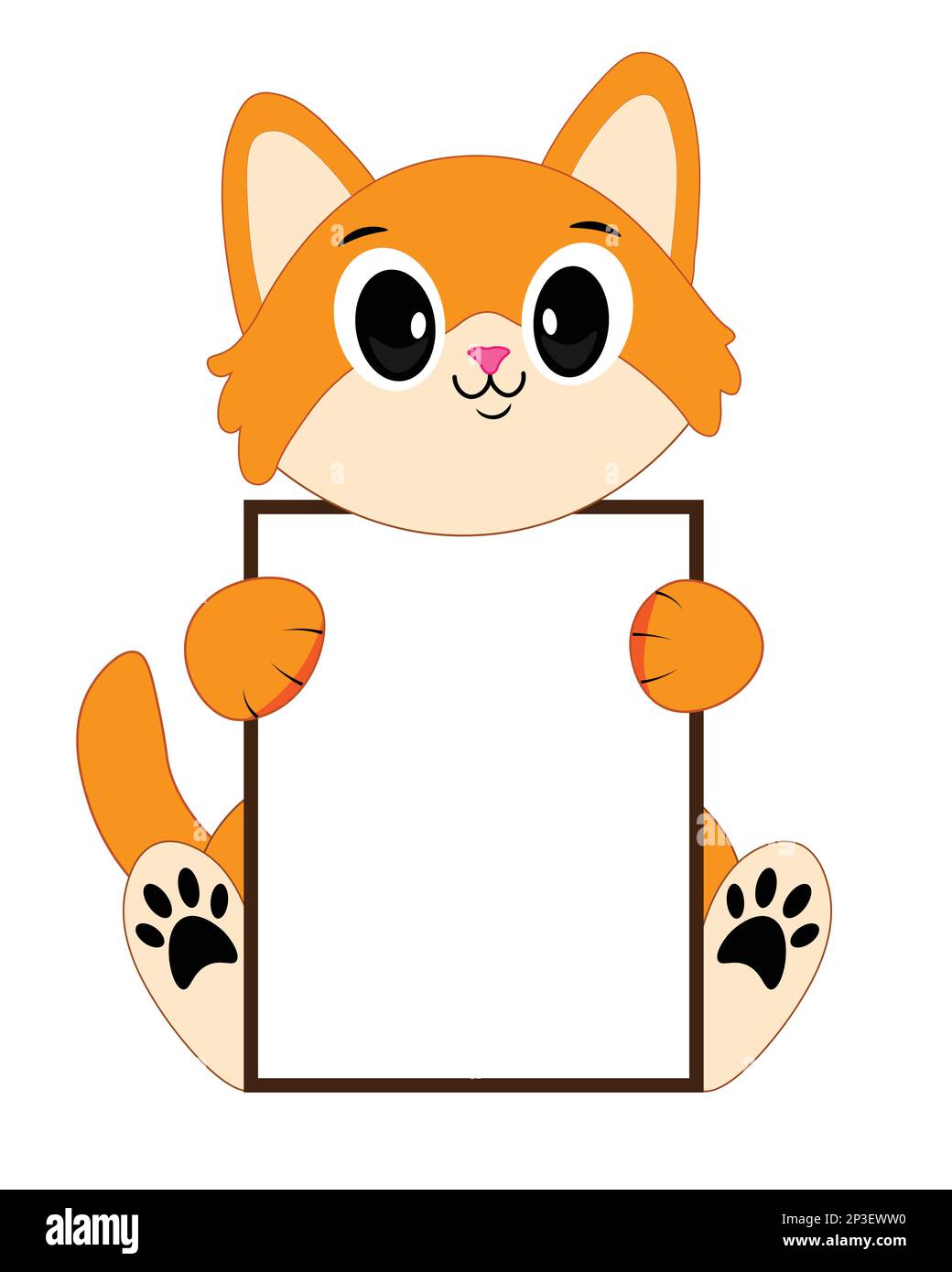 Panneau Décoratif En Acrylique Forme Chat – Décoration De Bureau, Table – Design 2D Debout