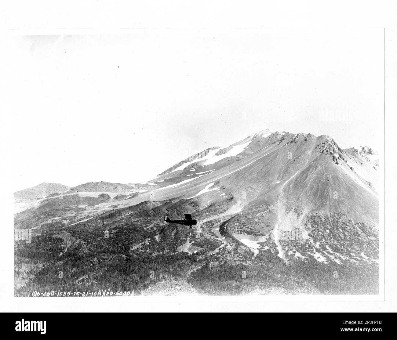 Californie - Mont Shasta, Photographie aérienne. Banque D'Images