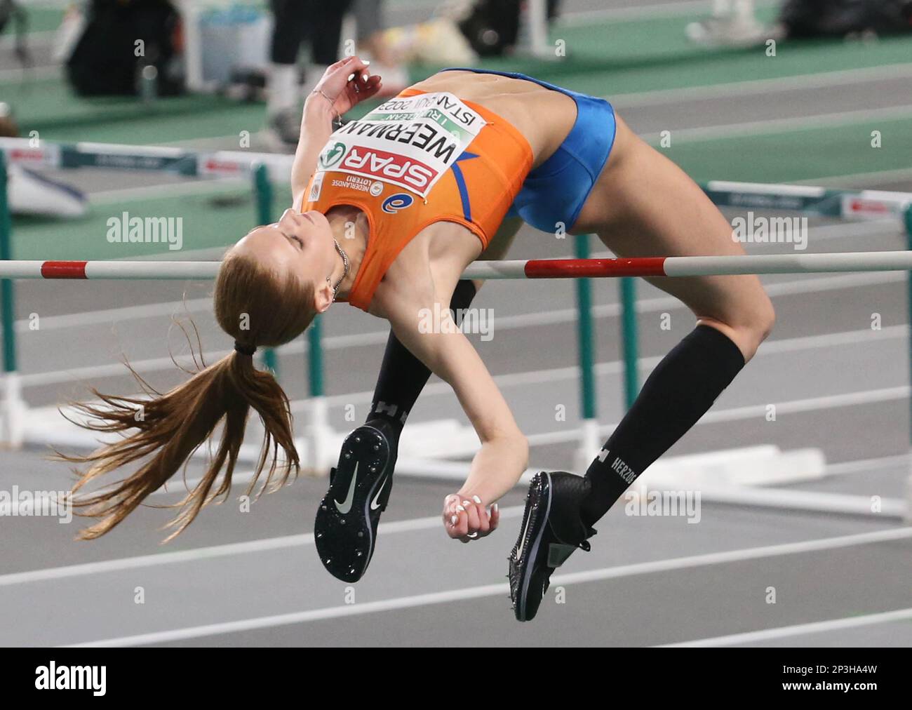 Istanbul, Turquie. 05th mars 2023. Britt WEERMAN des pays-Bas lors des Championnats européens d'athlétisme en salle 2023 sur 5 mars 2023 à l'aréna Atakoy à Istanbul, Turquie - photo Laurent Lairys/ABACAPRESS.COM crédit: Abaca Press/Alay Live News Banque D'Images