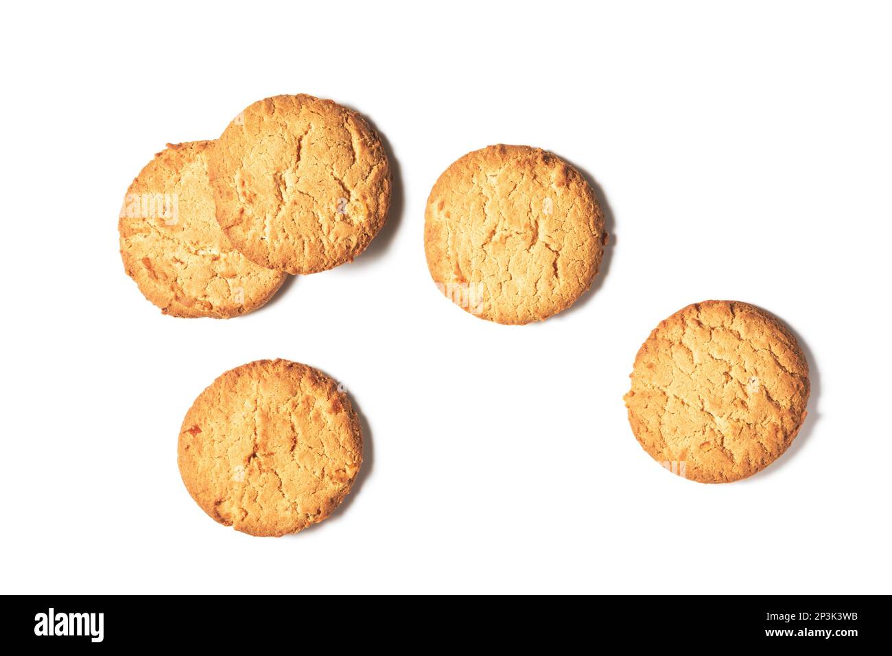 Cookie orange doux isolé sur fond blanc. Banque D'Images Cookie orange doux isolé sur fond blanc. Banque D'Images