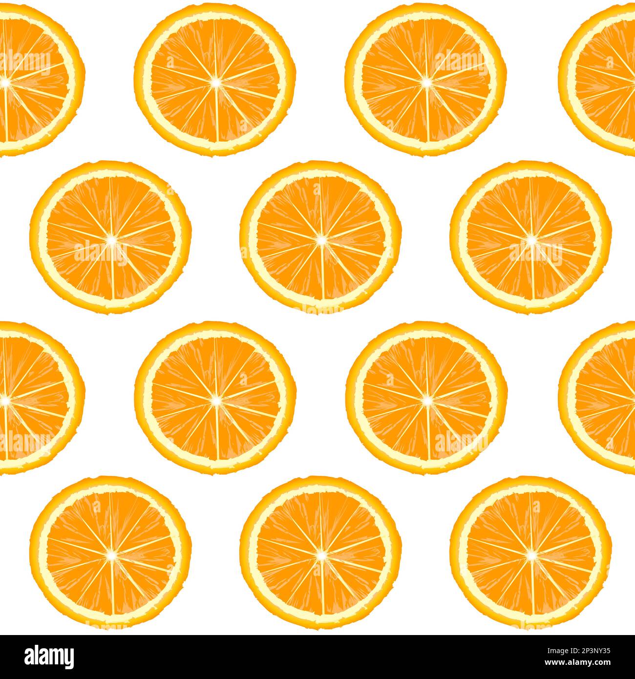 Lignes avec tranches orange sur fond blanc, motif transparent Illustration de Vecteur