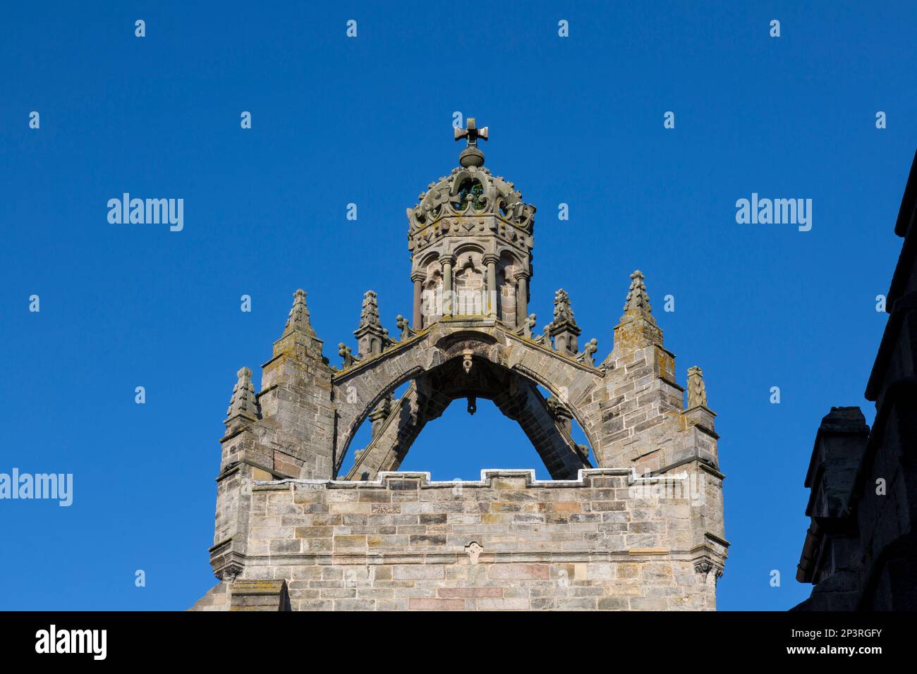 Crown Spire sur King's College à l'Université d'Aberdeen, Écosse, Royaume-Uni, Europe Banque D'Images