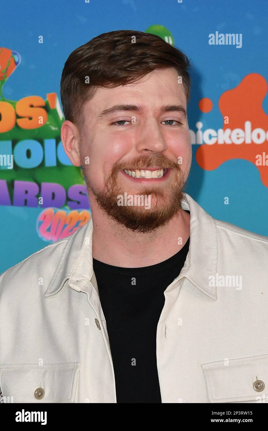 Los Angeles, États-Unis. 04th mars 2023. M. Beast participe aux Prix Nickelodeon Kidss' Choice 2023 au Microsoft Theatre on 04 mars 2023 à Los Angeles, en Californie. Photo: Casey Flanigan/imageSPACE crédit: Imagespace/Alay Live News Banque D'Images