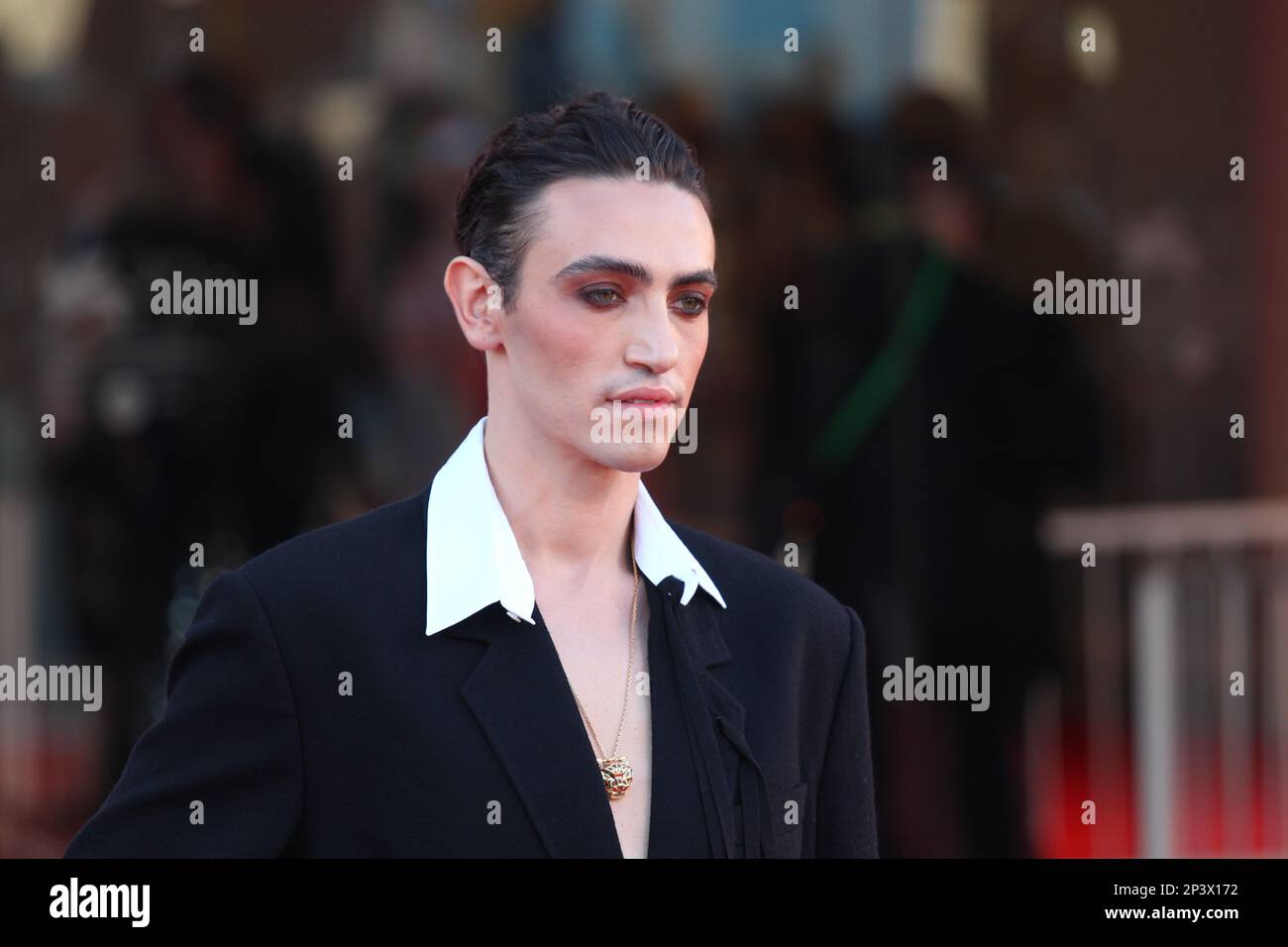 Michele Bravi tapis rouge mostra del Cinema di Venezia 2022 Banque D'Images