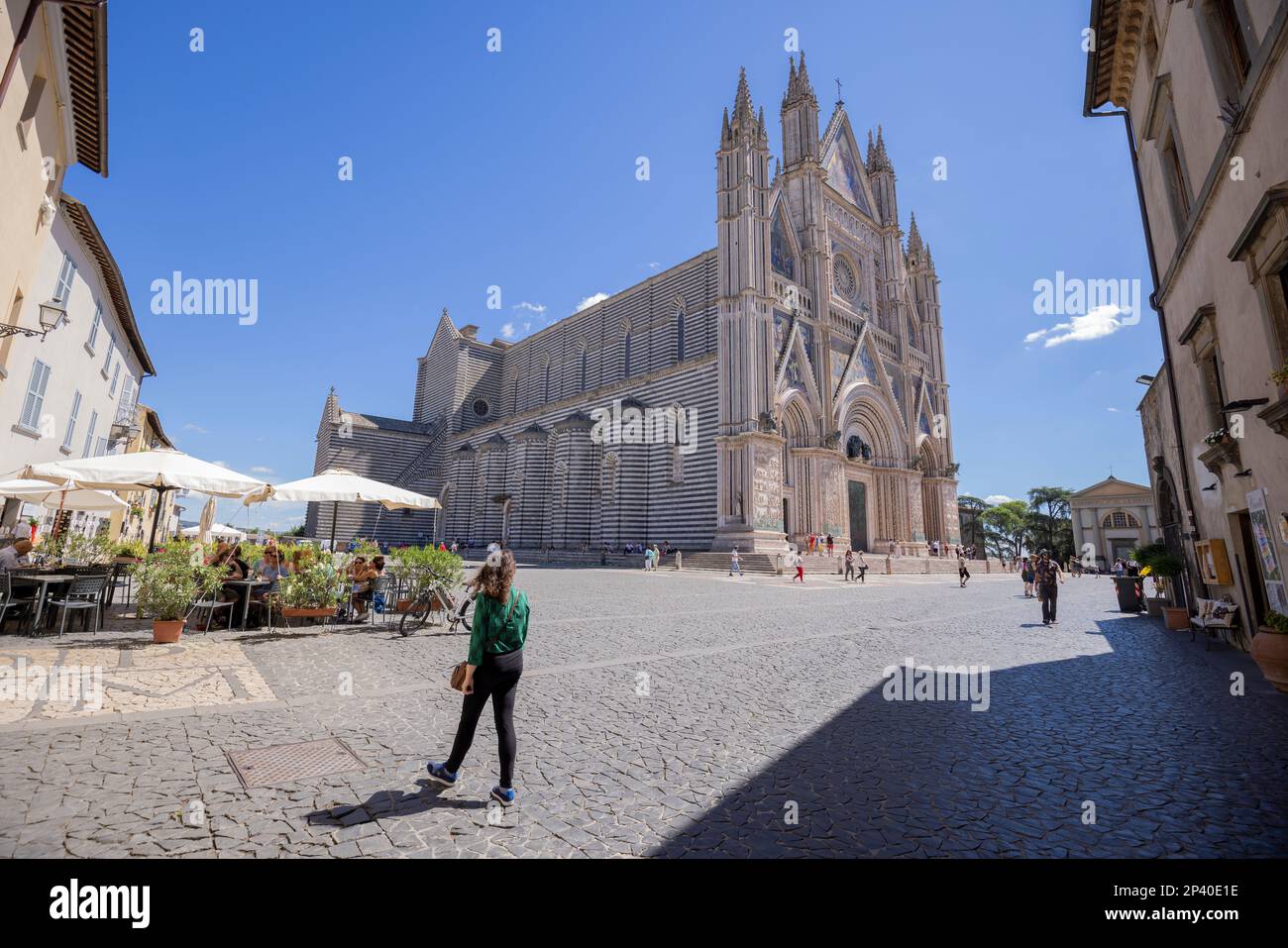 Le magnifique Duomo d'Orvieto Banque D'Images