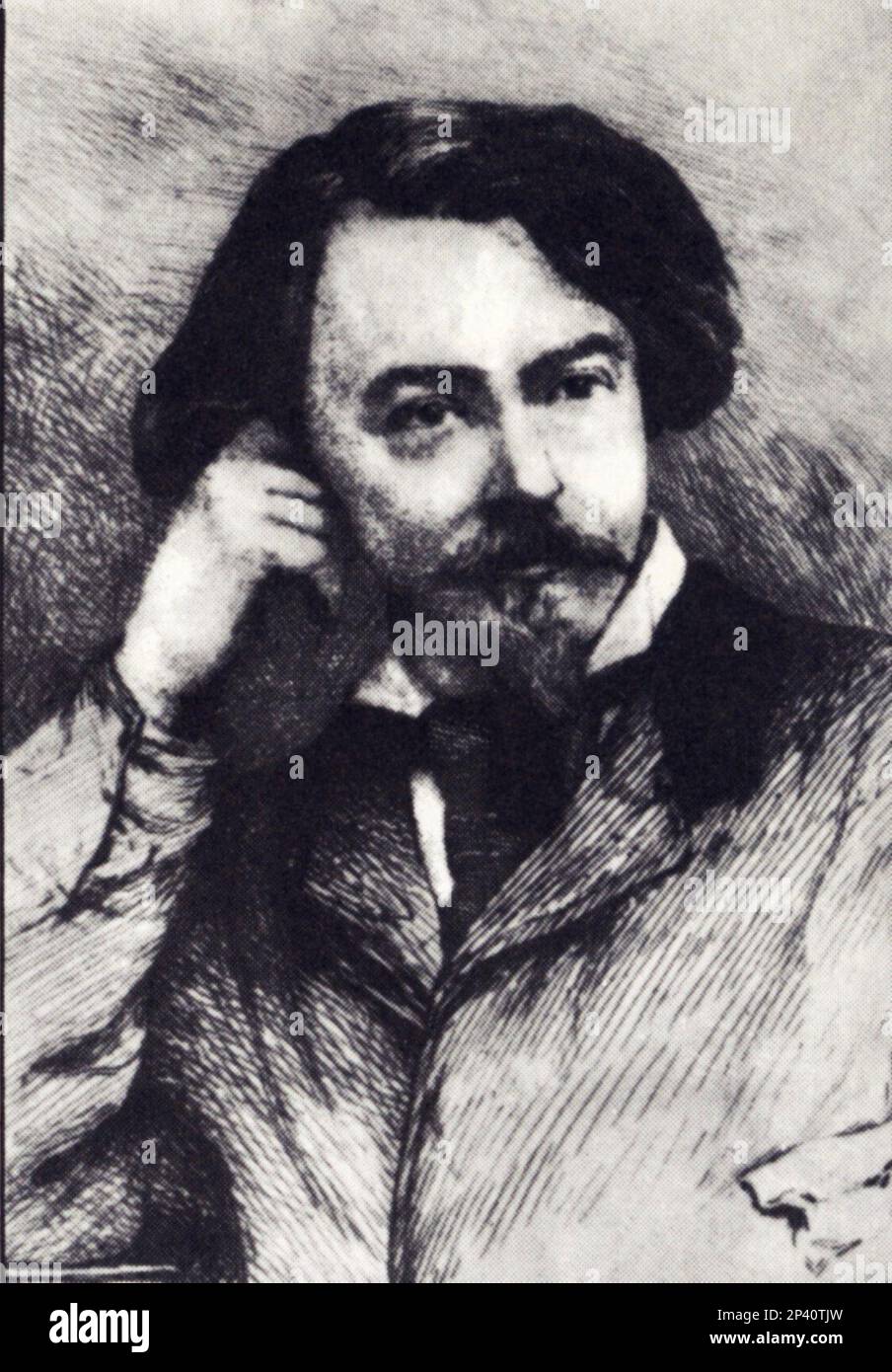 L'écrivain et poète français VILLIERS de l'ISLE-ADAM ( 1838 - 1889 ) - SCRITTORE - POETA - POESIA - LETTERATO - LETTERATURA - POÉSIE - SIMBOLISMO - SIMBOLISTA - ritrato - bachigi - moustache - SIMBOLIST - SIMBOLISM - Isle Adam ---- Archivio GBB Banque D'Images