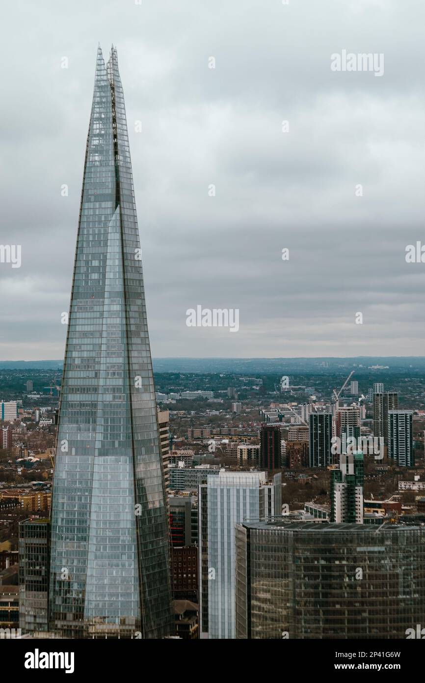 La photo de Shard prise à partir de Sky Garden Banque D'Images