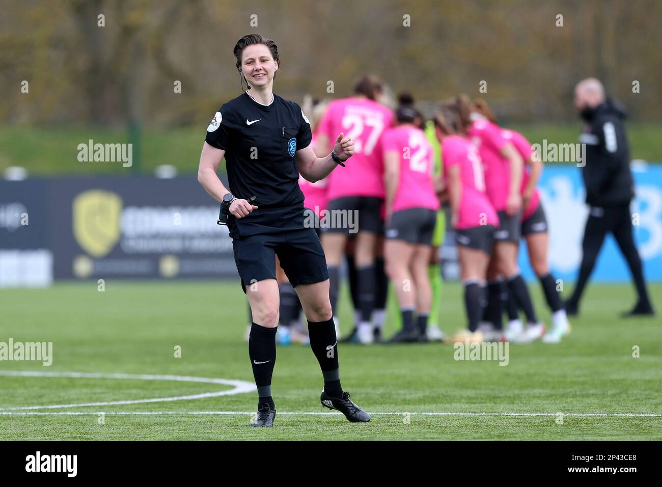 Durham City le dimanche 5th mars 2023. Arbitre Stacey Fullicks lors du match de championnat féminin de la FA entre Durham Women FC et Coventry United au château de Maiden, à Durham City, le dimanche 5th mars 2023. (Photo : Mark Fletcher | ACTUALITÉS MI) Credit: MI News & Sport /Alamy Live News Banque D'Images