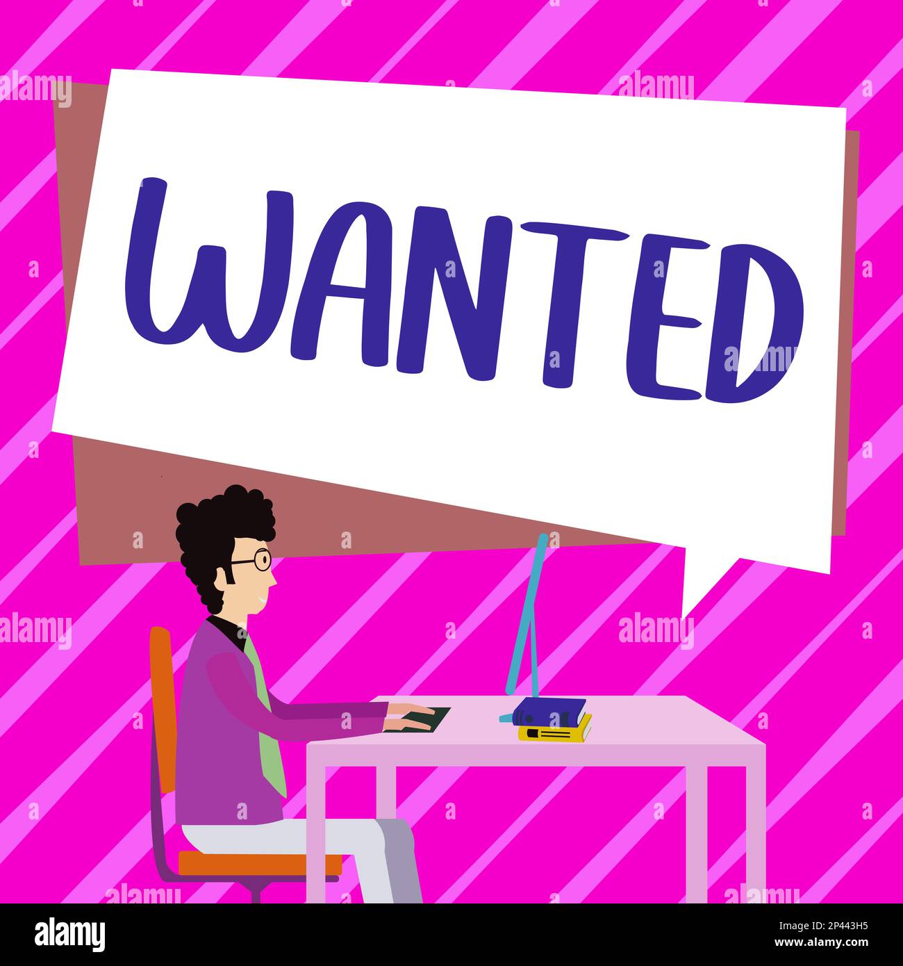 Écriture du texte affiché souhaité. Aperçu de l'entreprise désir quelque chose wish wish want pour quelqu'un d'être recherché Banque D'Images