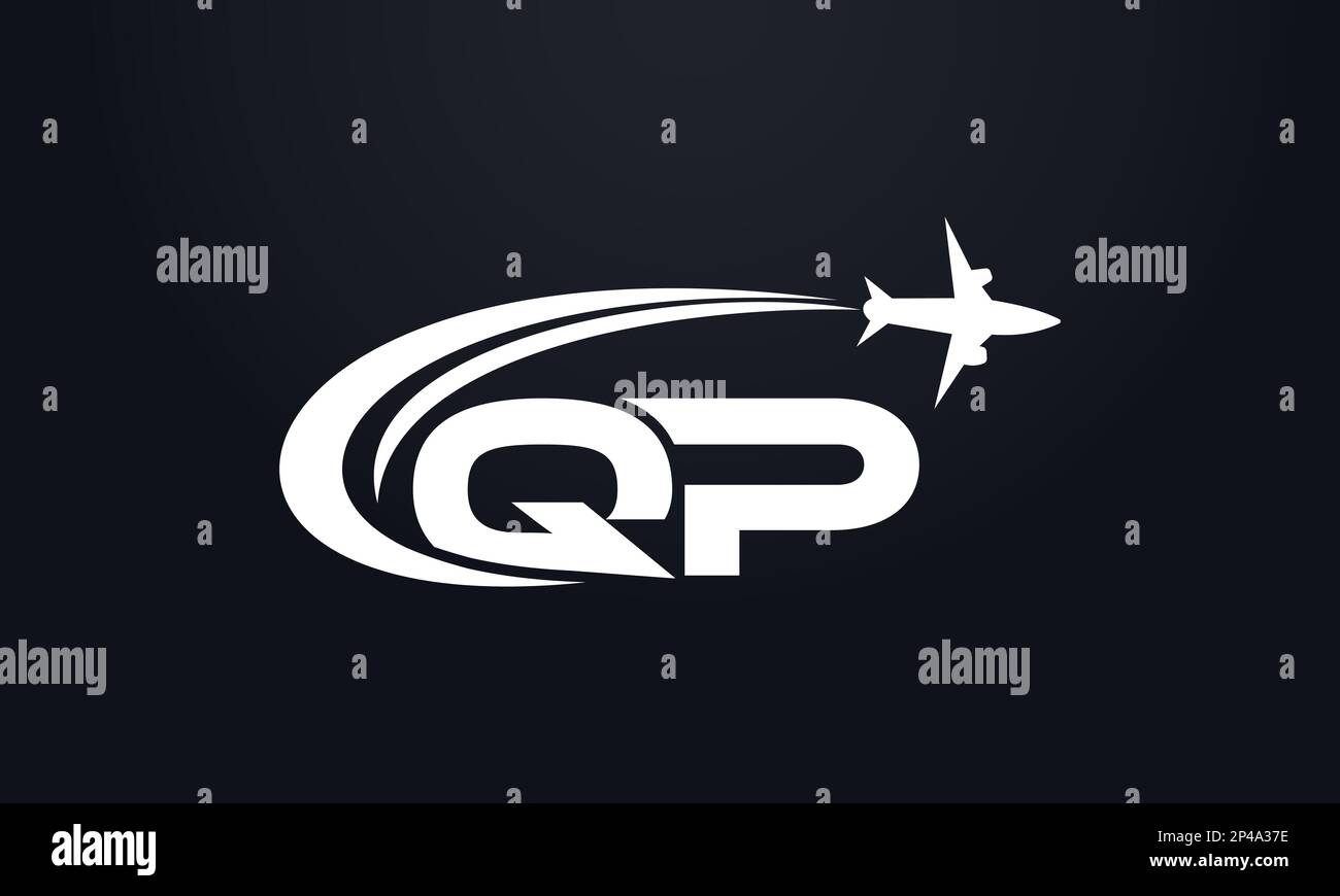 Design du logo de voyage, symbole de l'agence de transport aérien et vecteur monogramme de la compagnie aérienne Illustration de Vecteur