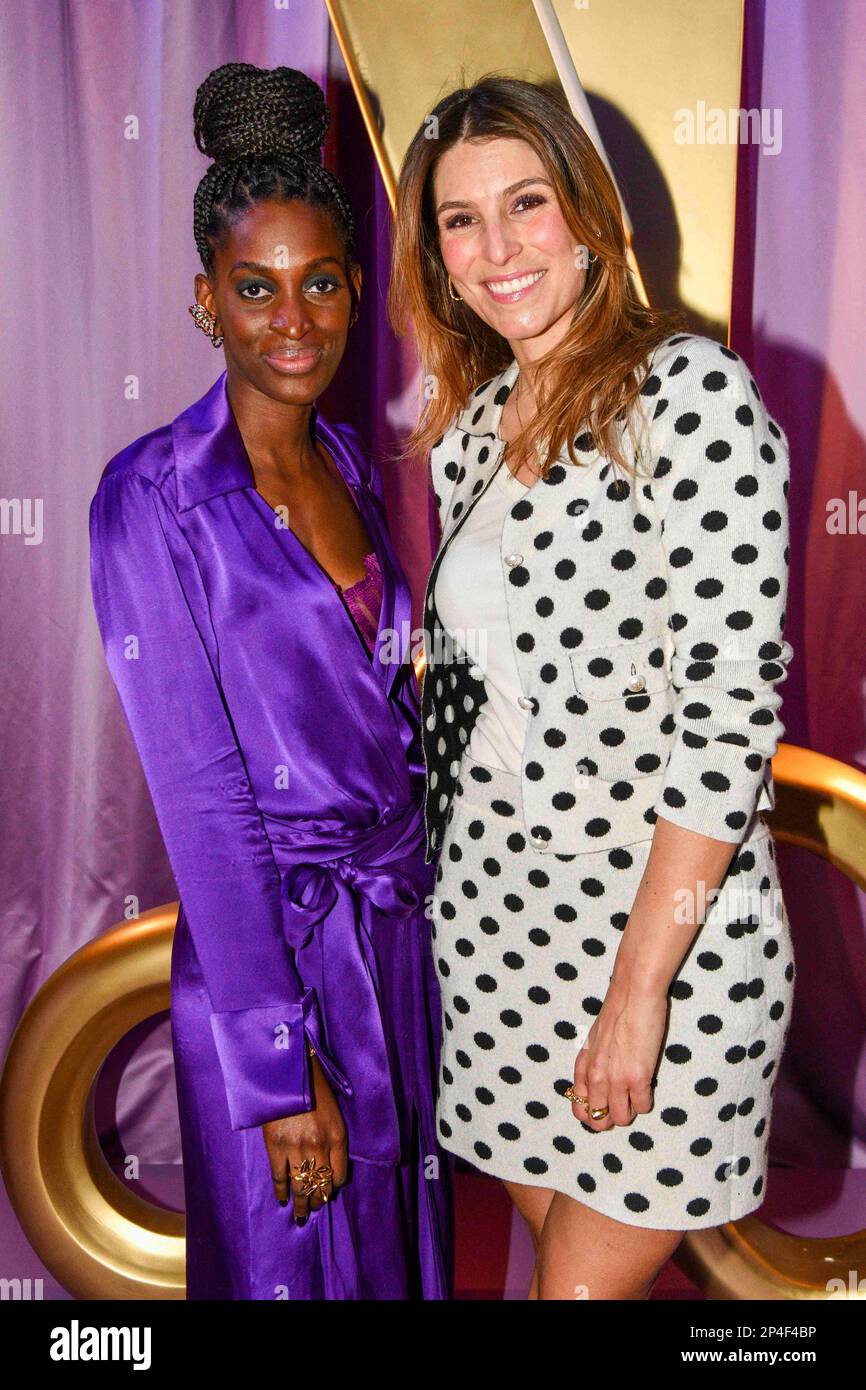 Laury Thilleman assiste a la journee de presse Roger Vivier a la Maison Vivier pendant la semaine de la mode de Paris vetements pour femmes automne 2023 2024 a la Maison de l Amerique