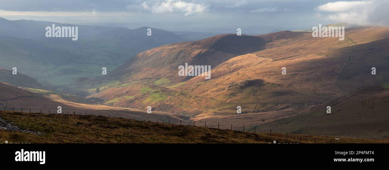 Vues pittoresques sur une montagne, pays de Galles Banque D'Images