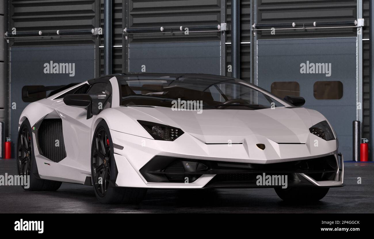 Lamborghini Aventador SVJ. La voiture la plus rapide de l'histoire de la marque Banque D'Images