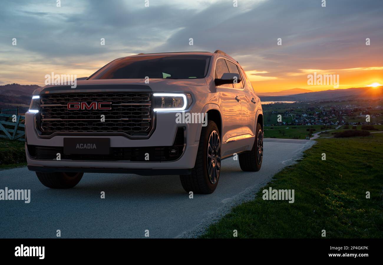 Vus intermédiaire Acadia de GMC Banque D'Images