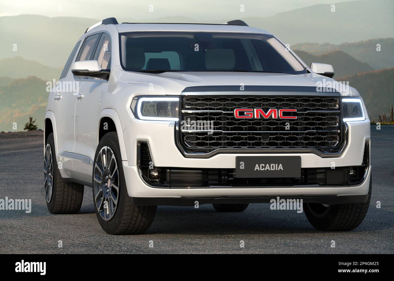 Vus intermédiaire Acadia de GMC Banque D'Images