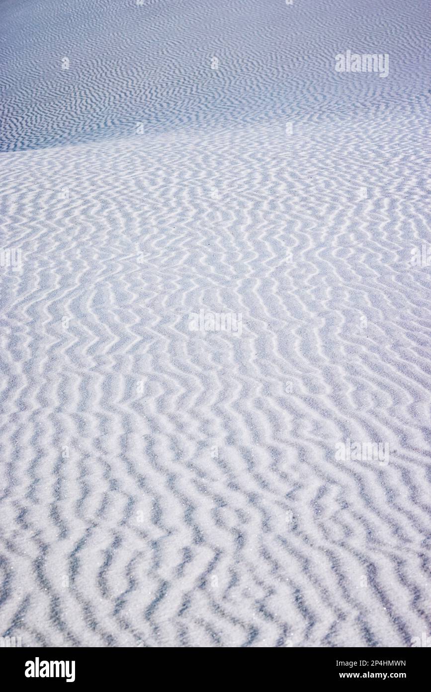 Motifs dans les dunes de gypse de White Sands, Nouveau-Mexique Banque D'Images