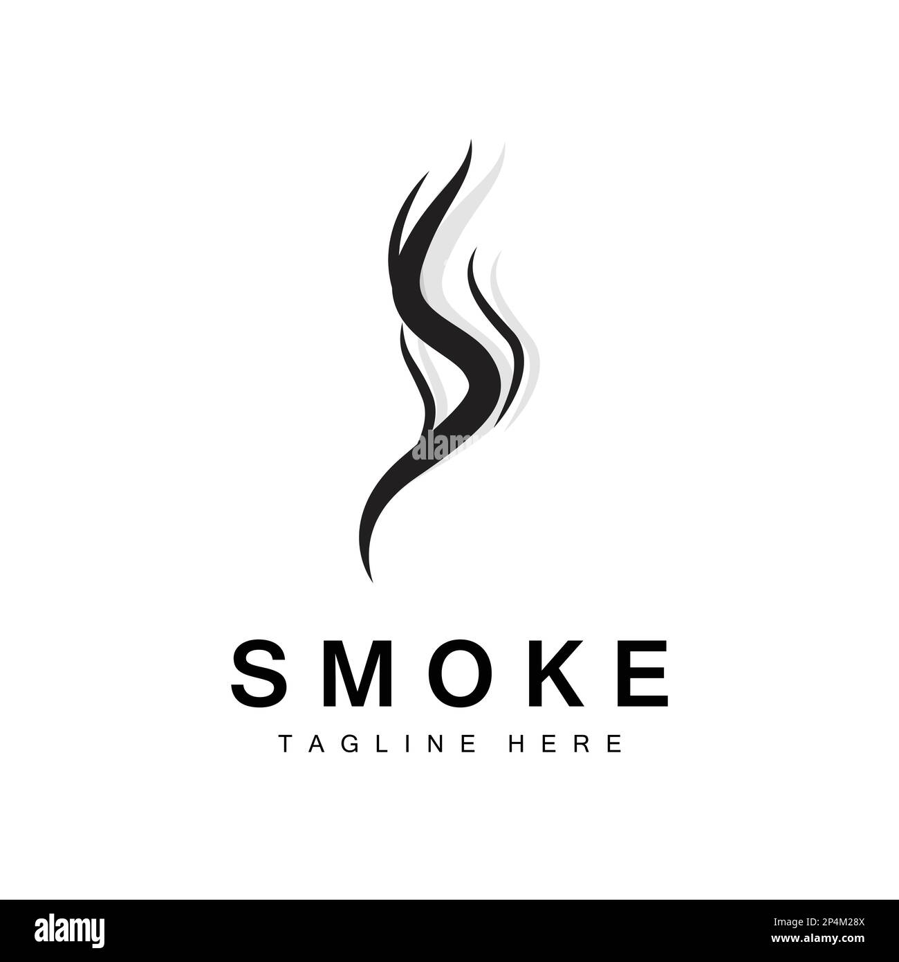 Logo Steam Steam Vector Aroma évaporant à chaud. Illustration de la ligne d'odorat, icône de cuisson à la vapeur, train à vapeur, cuisson au four, tabagisme Illustration de Vecteur