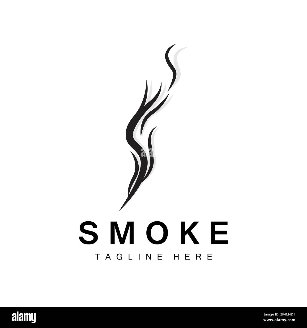 Logo Steam Steam Vector Aroma évaporant à chaud. Illustration de la ligne d'odorat, icône de cuisson à la vapeur, train à vapeur, cuisson au four, tabagisme Illustration de Vecteur