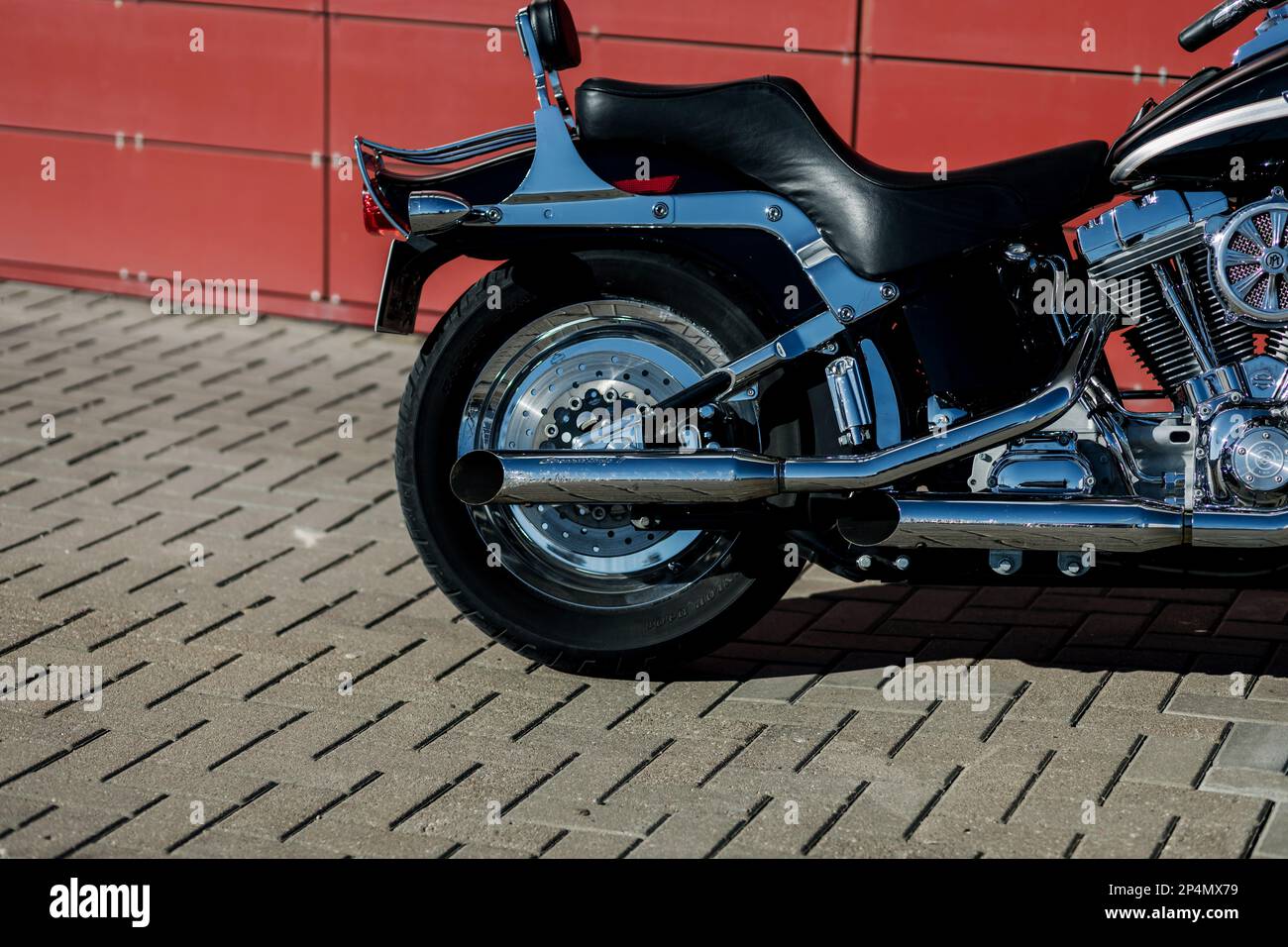 Minsk, Bélarus, février 2023 - Super bike Harley Davidson. broyeur américain Banque D'Images