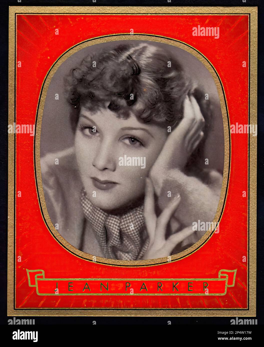 Portrait de Jean Parker - carte à cigarettes vintage 03 Banque D'Images