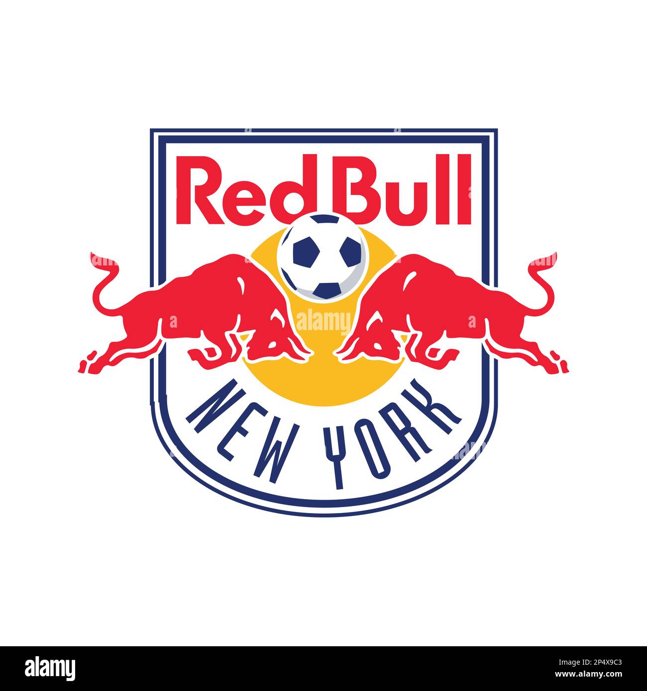 Football américain Red Bull logo New York Illustration de Vecteur