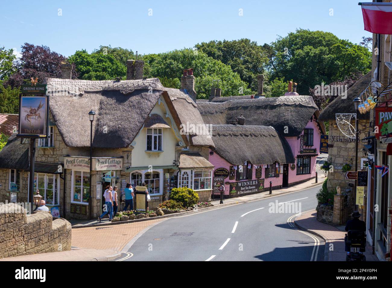 Vieux Village de Shanklin, Isle of Wight, UK Banque D'Images