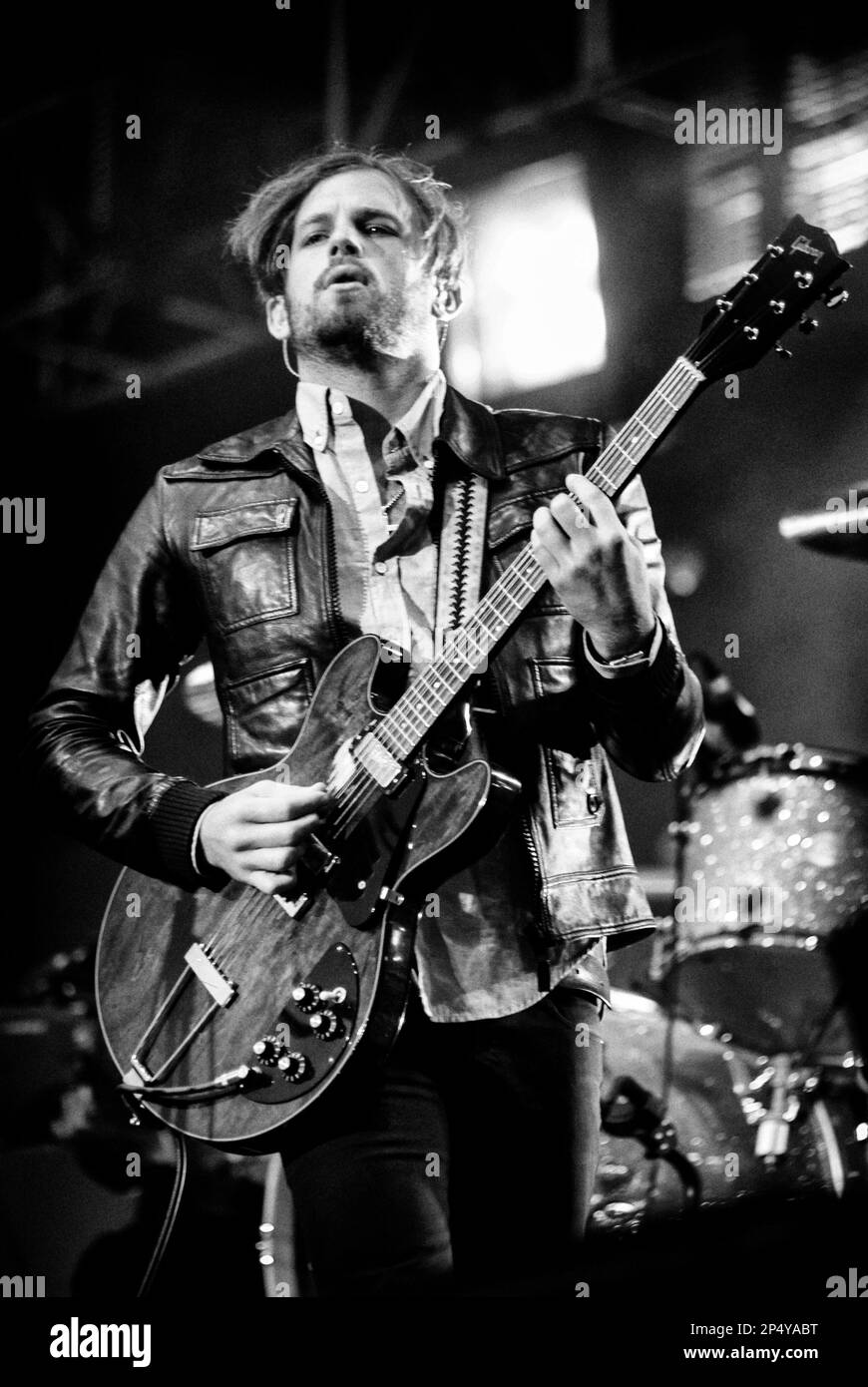 Caleb Followill - Kings of Leon, V2008, Hylands Park, Chelmsford, Essex, Royaume-Uni - 17 août 2008 Banque D'Images