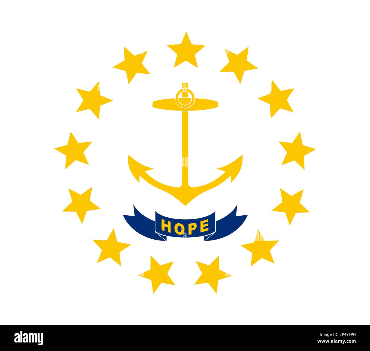 Drapeau d'Etat de Rhode Island Banque D'Images