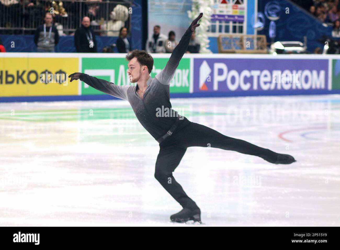 Saint-Pétersbourg, Russie. 05th mars 2023. Dmitri Aliev se produit lors de la location de Men à la finale du Grand Prix de Russie en patinage artistique 2023, qui a eu lieu à St. Petersbourg, dans le complexe sportif 'Jubilee. Crédit : SOPA Images Limited/Alamy Live News Banque D'Images