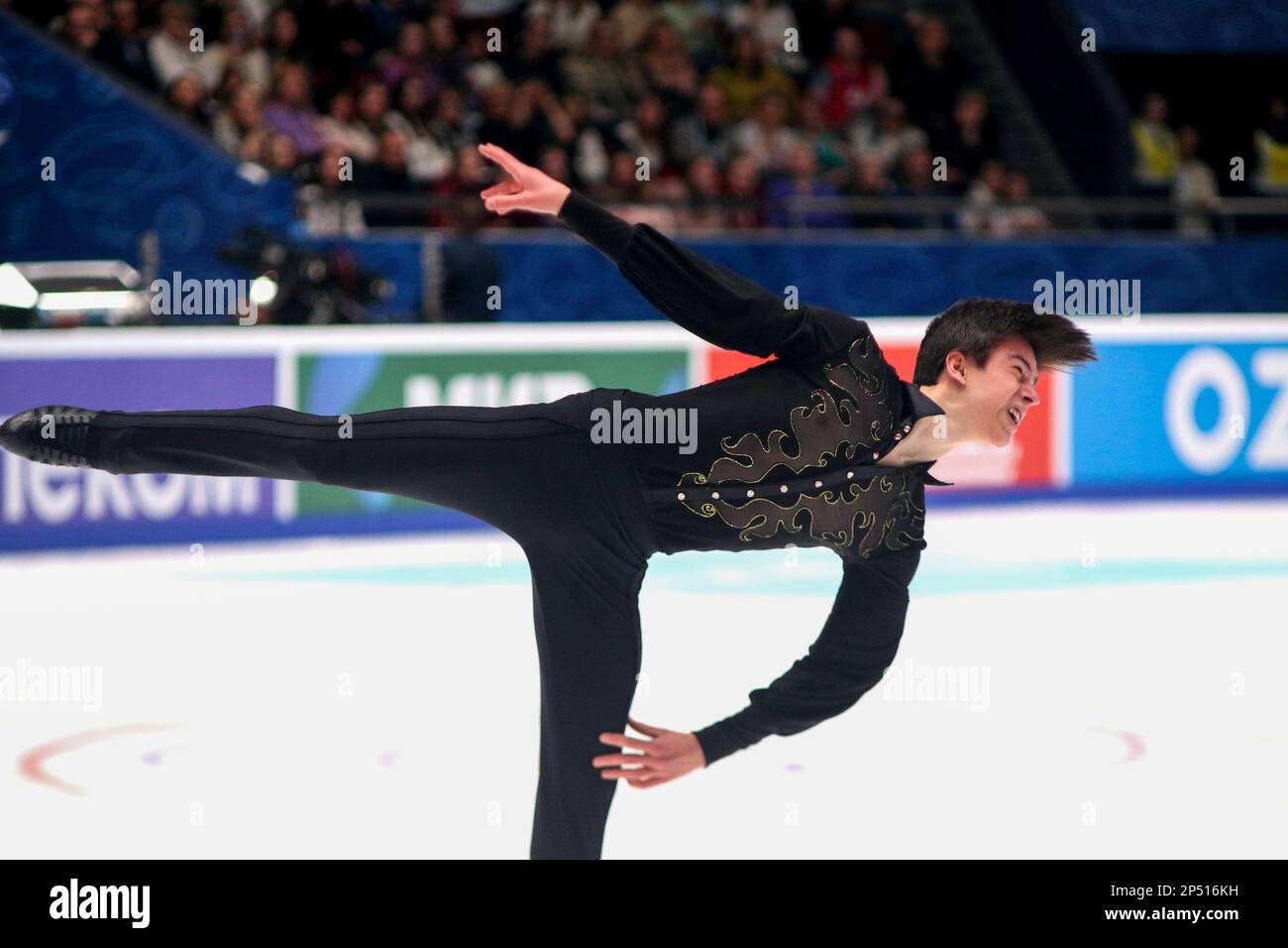 Saint-Pétersbourg, Russie. 05th mars 2023. Petr Gumennik se produit lors de la location des hommes à la finale du Grand Prix de Russie en patinage artistique 2023, qui a eu lieu à St. Petersbourg, dans le complexe sportif 'Jubilee. Crédit : SOPA Images Limited/Alamy Live News Banque D'Images