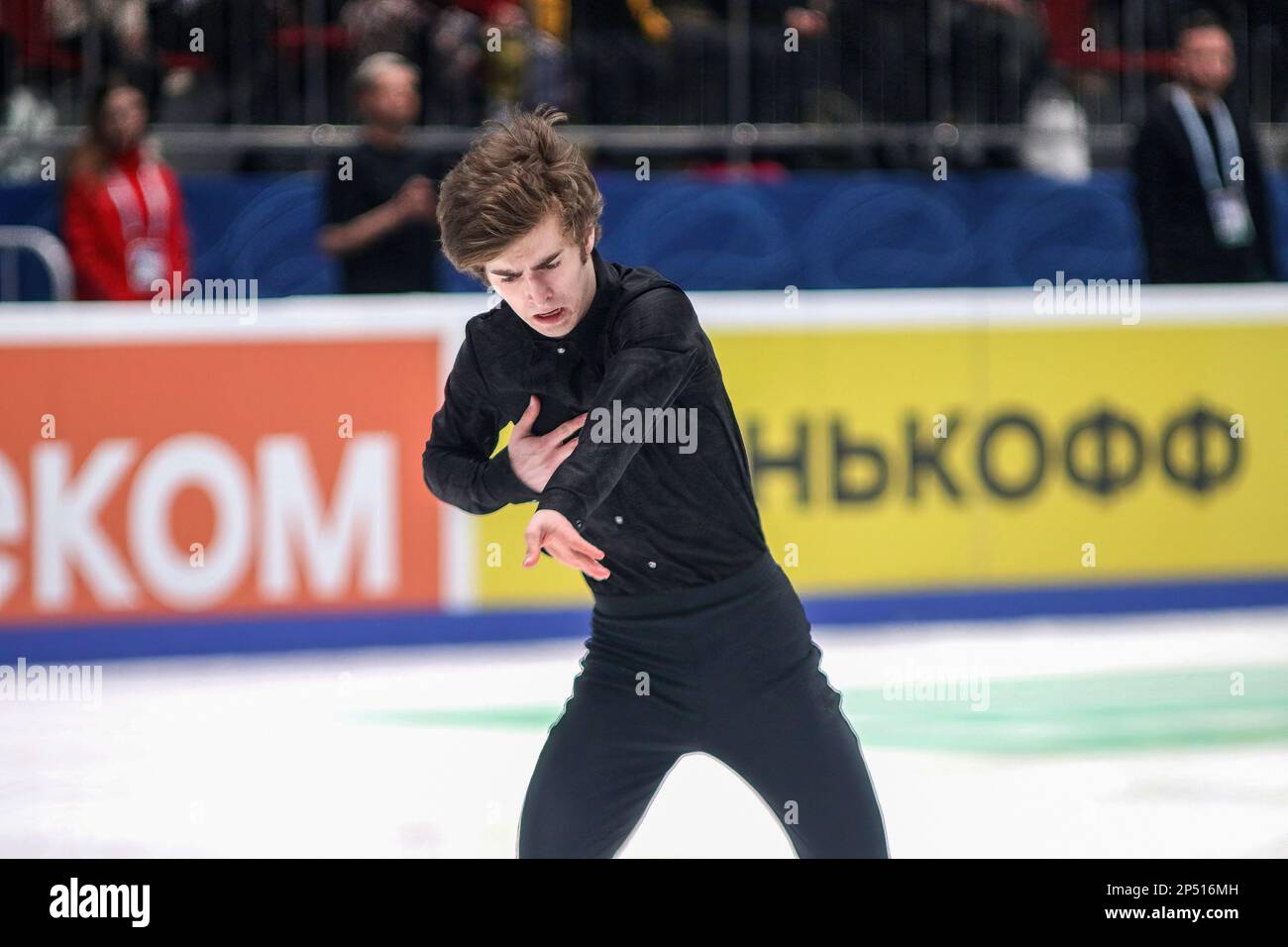 Saint-Pétersbourg, Russie. 05th mars 2023. Mark Kondratiuk se produit lors de la location de Men à la finale du Grand Prix de Russie en patinage artistique 2023, qui a eu lieu à St. Petersbourg, dans le complexe sportif 'Jubilee. Crédit : SOPA Images Limited/Alamy Live News Banque D'Images
