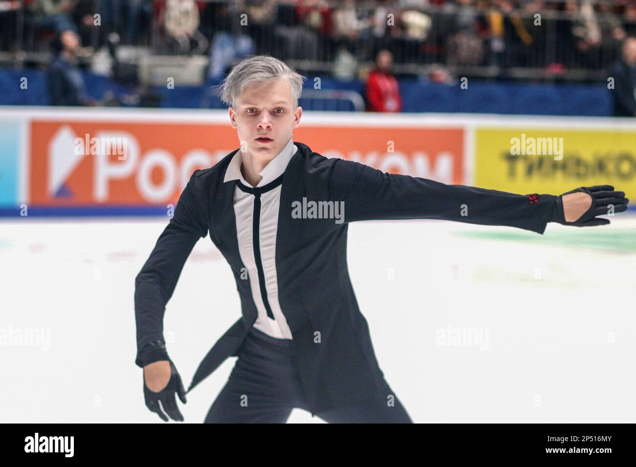 Saint-Pétersbourg, Russie. 05th mars 2023. Evgeni Semenenko se produit lors de la location de Men à la finale du Grand Prix de Russie en patinage artistique 2023, qui a eu lieu à St. Petersbourg, dans le complexe sportif 'Jubilee. Crédit : SOPA Images Limited/Alamy Live News Banque D'Images