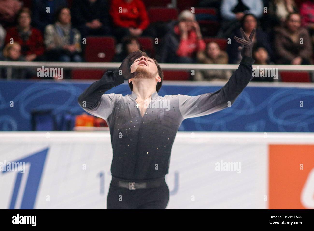 Saint-Pétersbourg, Russie. 05th mars 2023. Dmitri Aliev se produit lors de la location de Men à la finale du Grand Prix de Russie en patinage artistique 2023, qui a eu lieu à St. Petersbourg, dans le complexe sportif 'Jubilee. (Photo de Maksim Konstantinov/SOPA Images/Sipa USA) crédit: SIPA USA/Alay Live News Banque D'Images