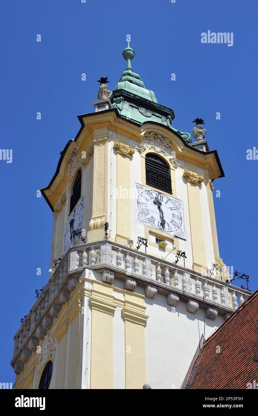 Ancien hôtel de ville, Stará radnica, Régi városháza, Bratislava, Pozsony, Région de Bratislava, République slovaque, Europe Banque D'Images